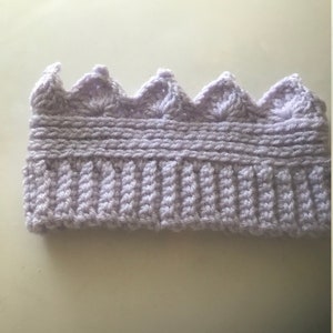 Crocheted Toddler Crown - With Sparkles