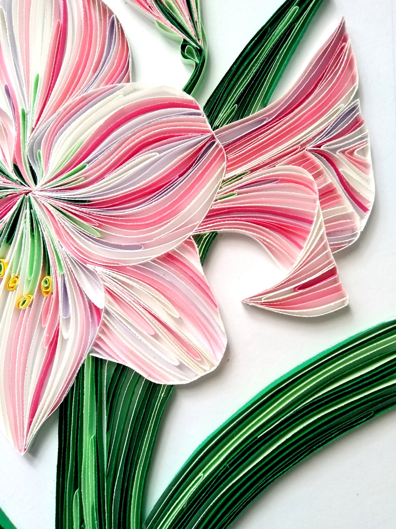 Lily Flower Quilling Art Etsy