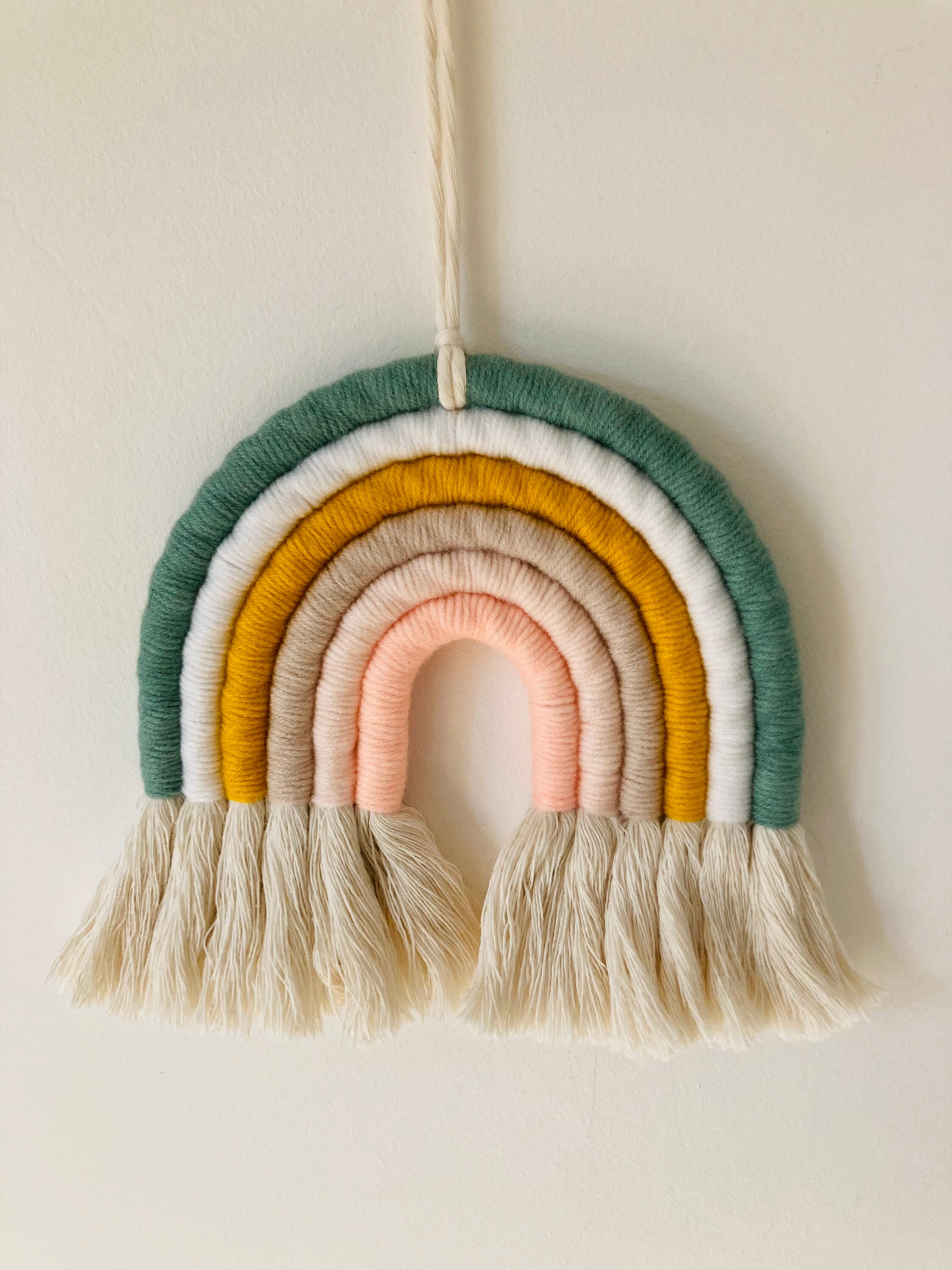 Arc-En-Ciel Mural - Macramé et Tissage