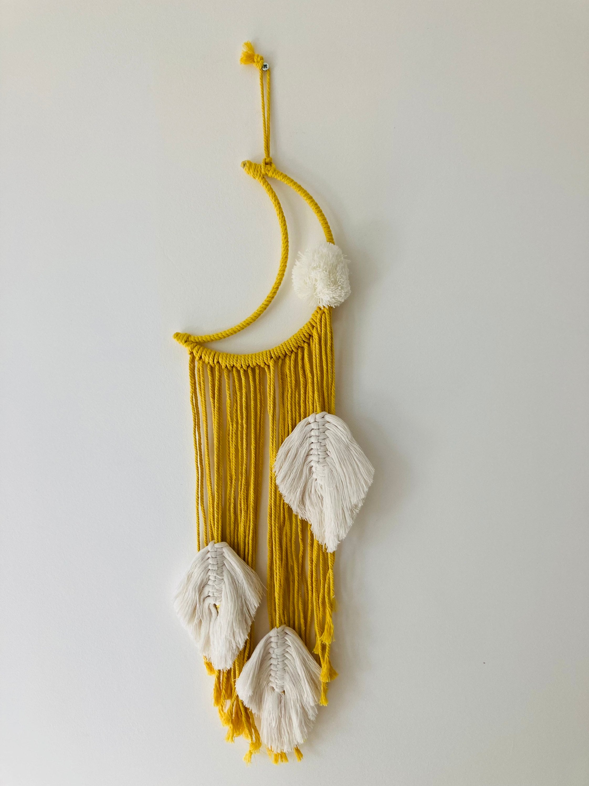 Lune Macramé Décoration Murale Bohème