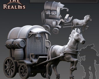 Draft Horse Mini DND Pathfinder Dungeons &amp; Dragons RPG Tabletop Mz4250 Miniature 28 Mm 1 Scale ...