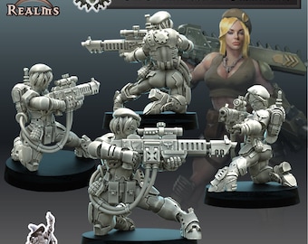 Stormbabe Sniper - Elite Scout - Across The Realms - 32mm Printed Miniatures - Ideal for Tabletop wargames