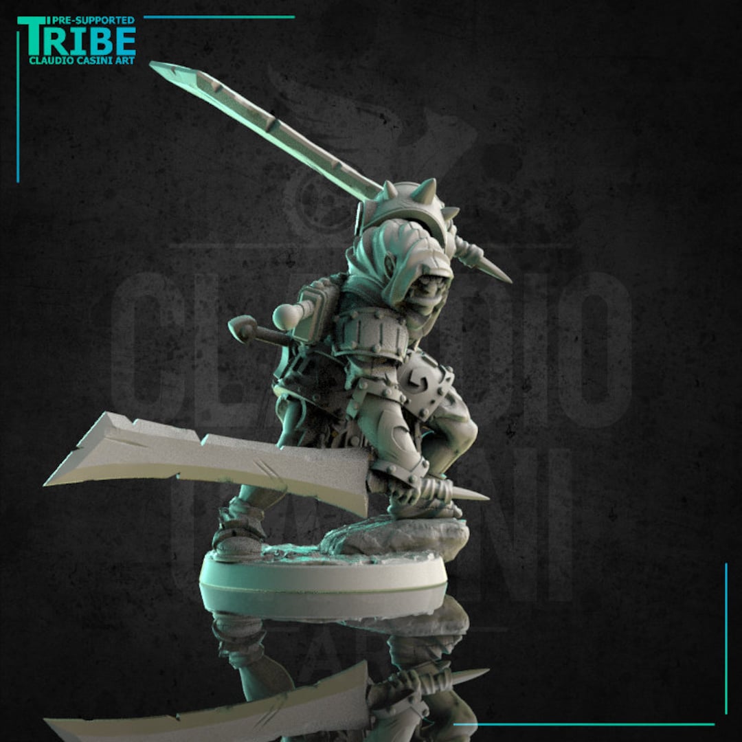 Reaper Miniatures Halb-Ork Assassine – Unlackiert, 28 Mm Maßstab, Zum Zusammenbauen