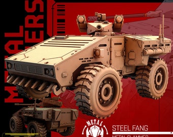 Steel Fang - APC - Tank - Grimdark - Cyberpunk - Sci-fi - UNIT9 - 32mm Printed Miniatures - Ideal for Tabletop RPGs - Hive