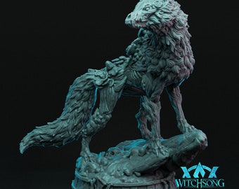 Lyks, Hades Howl - Undead Wolf - Zombie Wolf - Witches Song Minis - Printed Miniatures - Ideal for Tabletop RPGs - D&D - Pathfinder