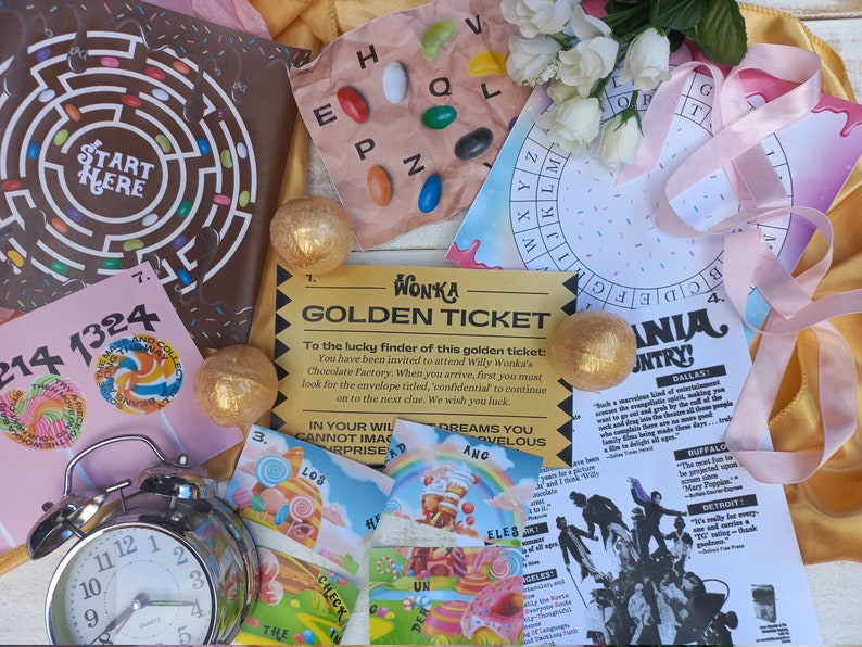 Chocolate Factory Escape Room Candy Chocolate Escape Room Etsy