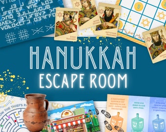 Hanukkah Mystery Escape Game – Printable Jewish Holiday Activity (Instant Download)