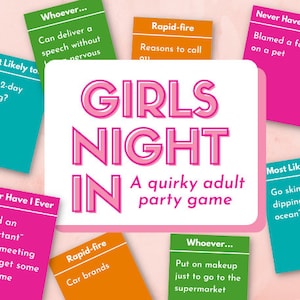 Serata per ragazze - Gioco per feste per adulti, Non ho mai avuto, Gioco per addio al nubilato, Molto probabile che giochi, Gioco di carte, Gioco per feste stampabile