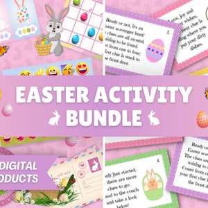 Easter Activity Bundle: Escape Room & Scavenger Hunt (Digital Download)