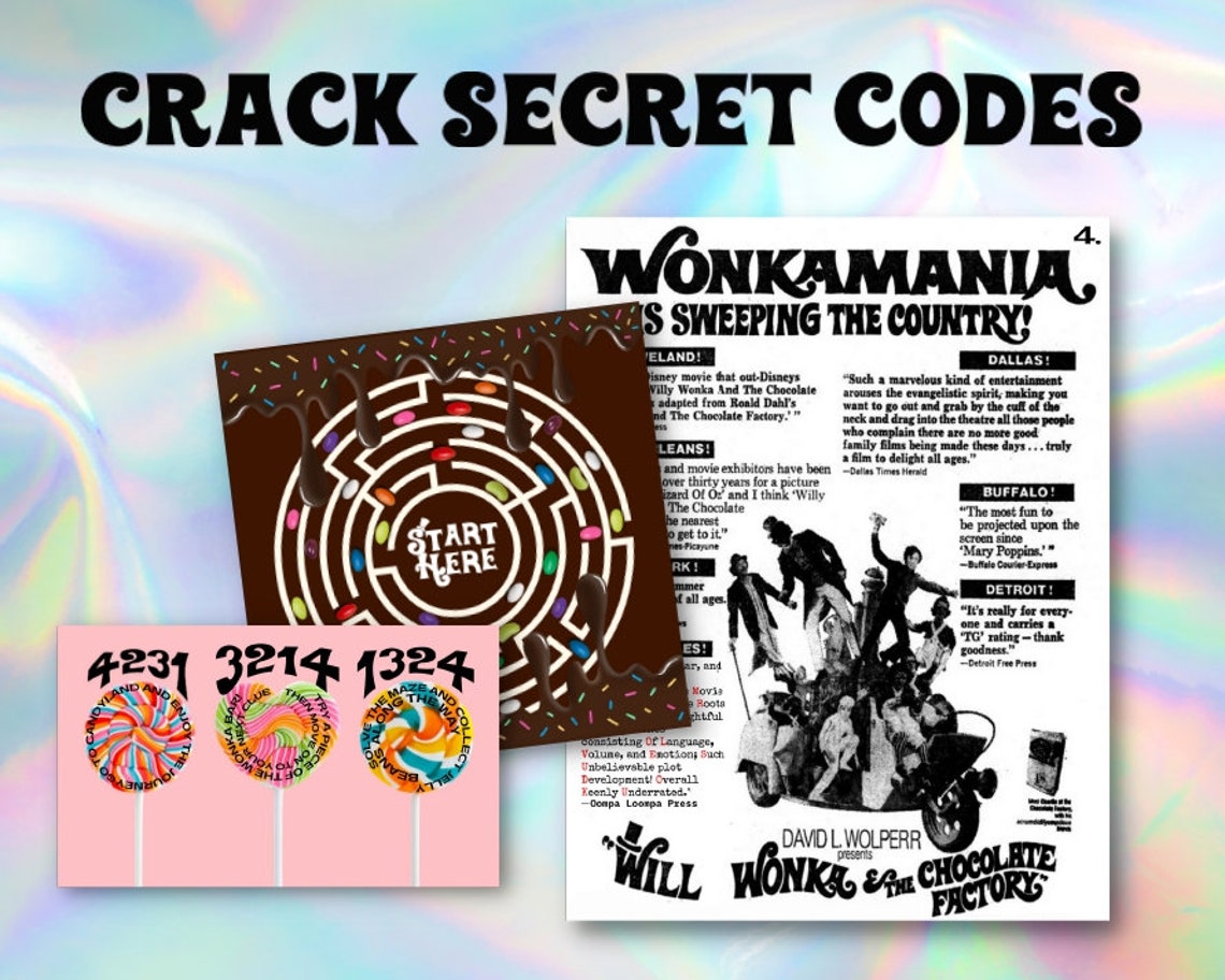 Chocolate Factory Escape Room Candy Chocolate Escape Room Etsy