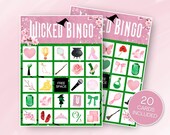 Wicked Bingo Game: 20 Printable Cards, Family Fun (PDF)