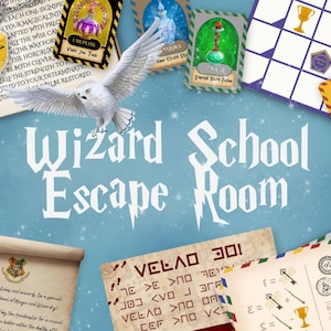 Wizard School Escape Room for Kids – Printable Horcrux Hunt Game | Wizard-Themed Party Activity | Instant Download DIY Puzzle Adventure