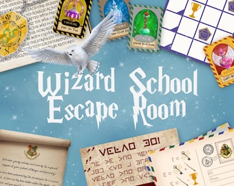Wizard School Escape Room for Kids – Printable Horcrux Hunt Game | Wizard-Themed Party Activity | Instant Download DIY Puzzle Adventure