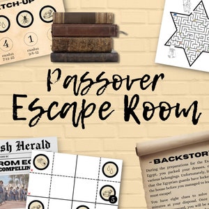 Passover Escape Room, Pesach Escape Game, Passover Scavenger Hunt, Escape from Egypt Game, Seder Dinner Games, Flee from Egypt Passover