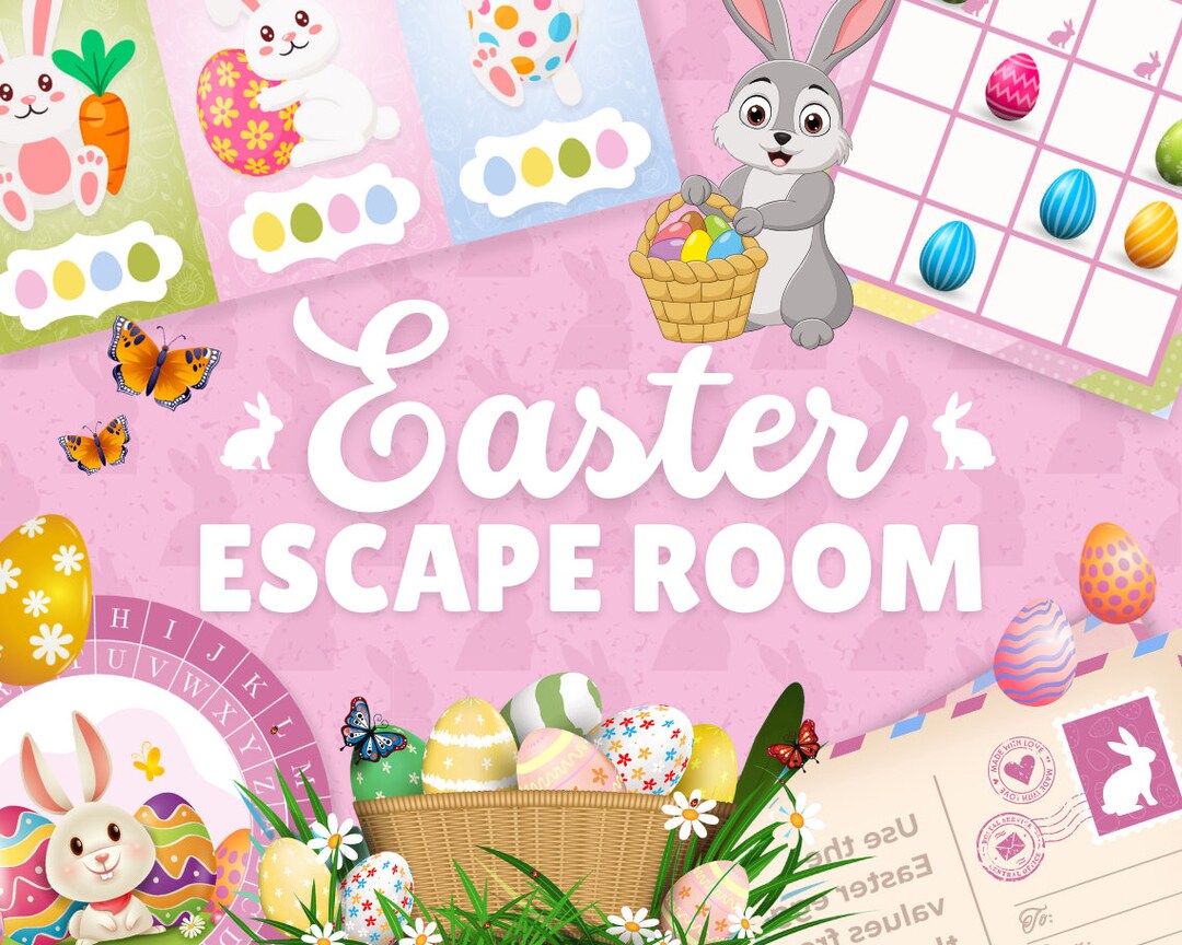 2024 Easter Escape Room Kit, Find the Easter Bunny, Easter Activities