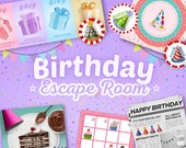 Printable Birthday Escape Room Game: Kids Party Activity (Instant Download)