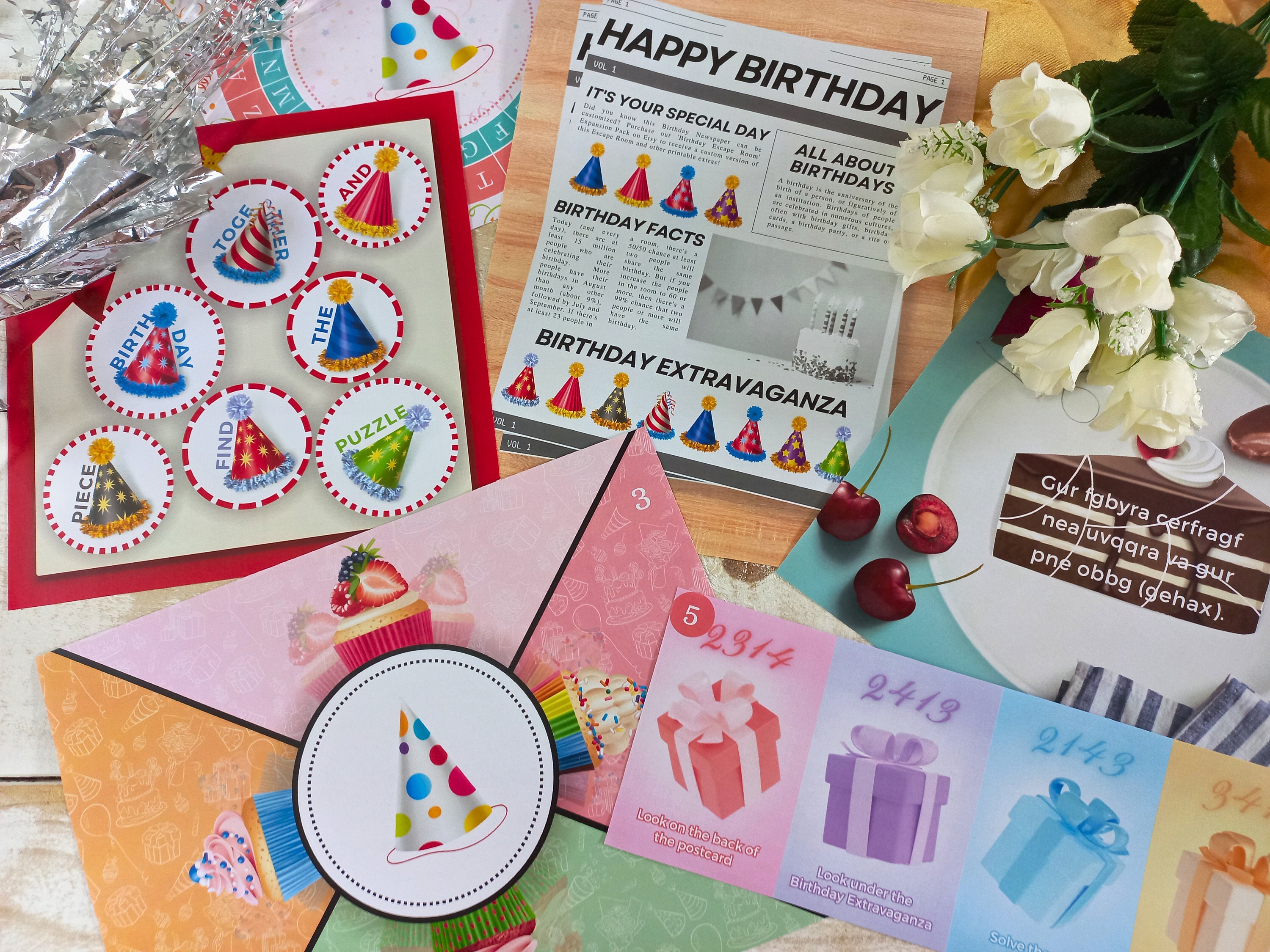 Printable Birthday Escape Room Game: Kids Party Activity (instant