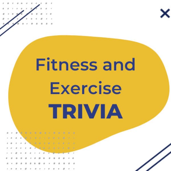 Exercise and Fitness Trivia - Zoom Quiz, Fitness Test, Virtual Trivia, Digital Files, Exercise PowerPoint, Instant Download, Pub Quiz