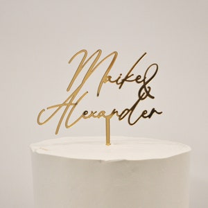 Cake Topper Wedding Names Personalized