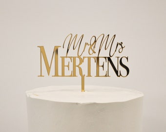 Cake Topper Wedding personalized, cake topper last name