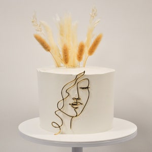 Cake Charm Oneline | Cake Topper Oneline Art