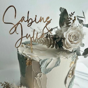 Cake Topper Wedding personalized