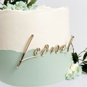 Ciondolo per torta, piccola torta con scritte