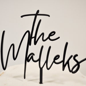 Cake Topper Wedding Personalized Name