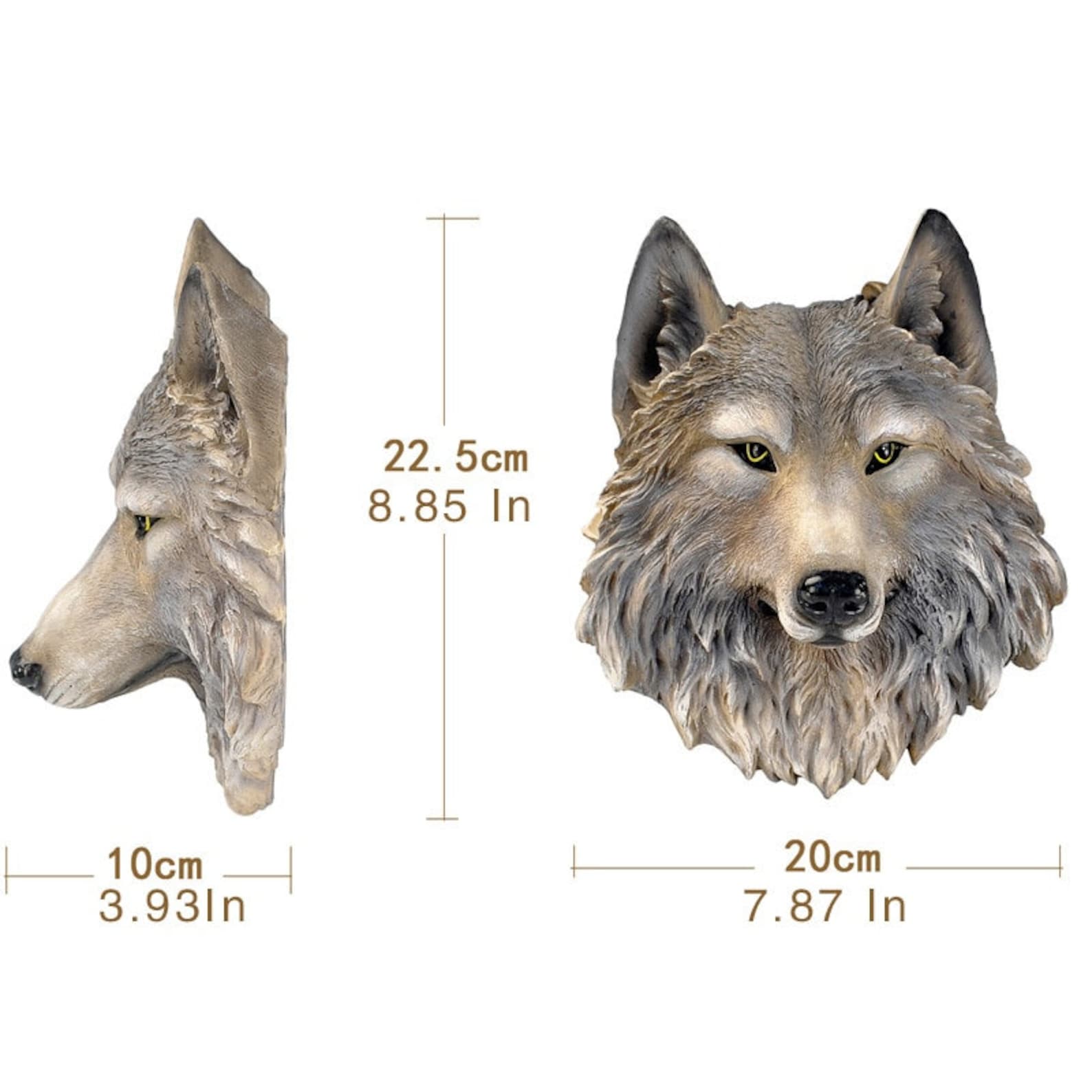 Faux Taxidermy Wall Mount Animal Head Statues Wolf Head Lion Head Bear