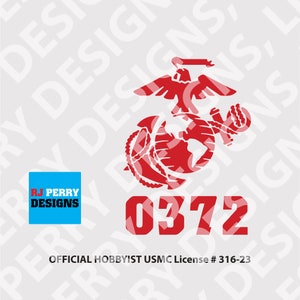 US Marine Corps | 0372 Raider | Vinyl Decal| Multiple Sizes | Multiple Colors