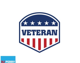 Insignia de veterano de las Fuerzas Armadas de EE. UU. / Descarga digital / PNG / PDF