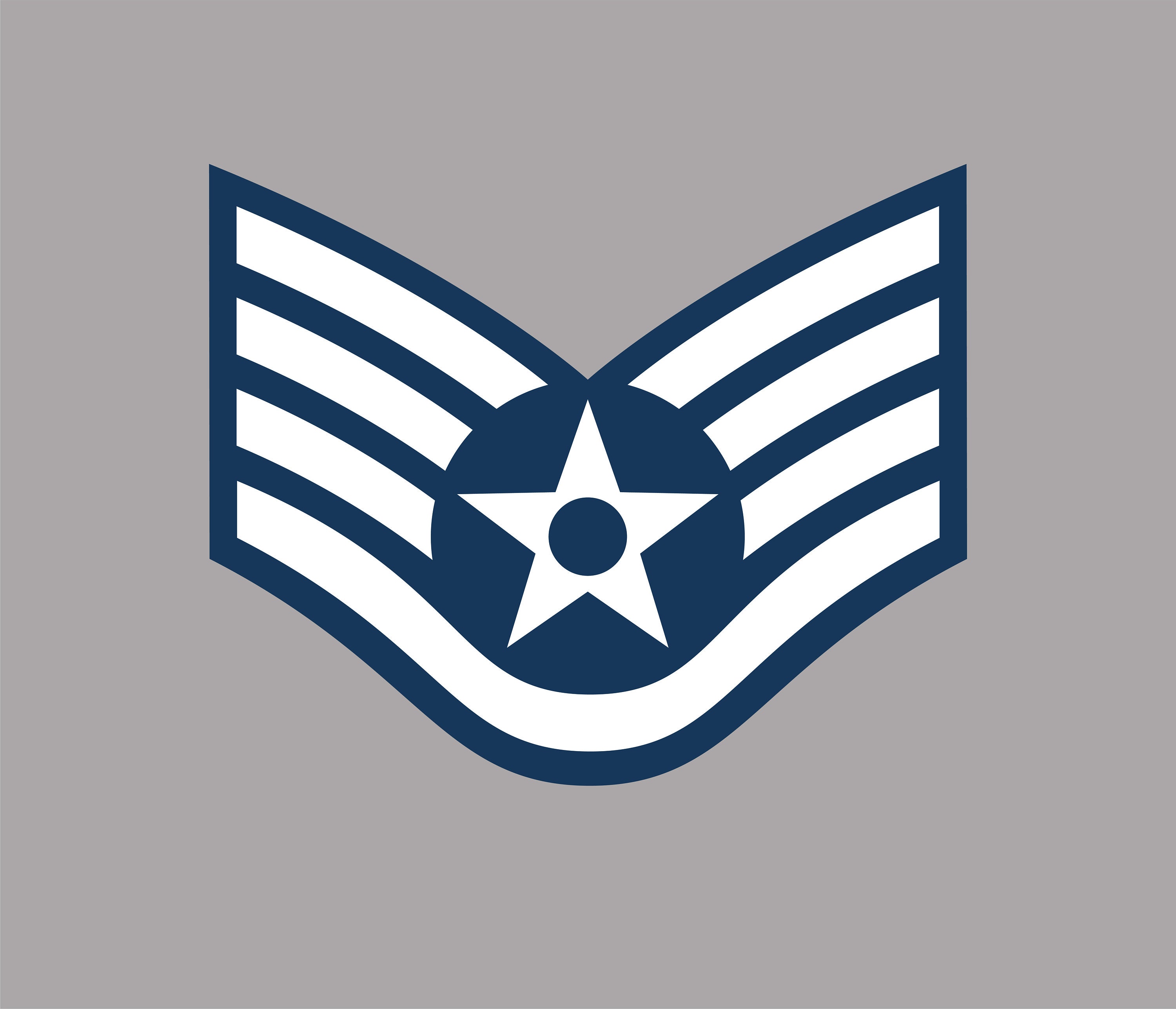 Us Air Force Staff Sergeant E 5 Rank Vinyl Decal Full Etsy Free Hot