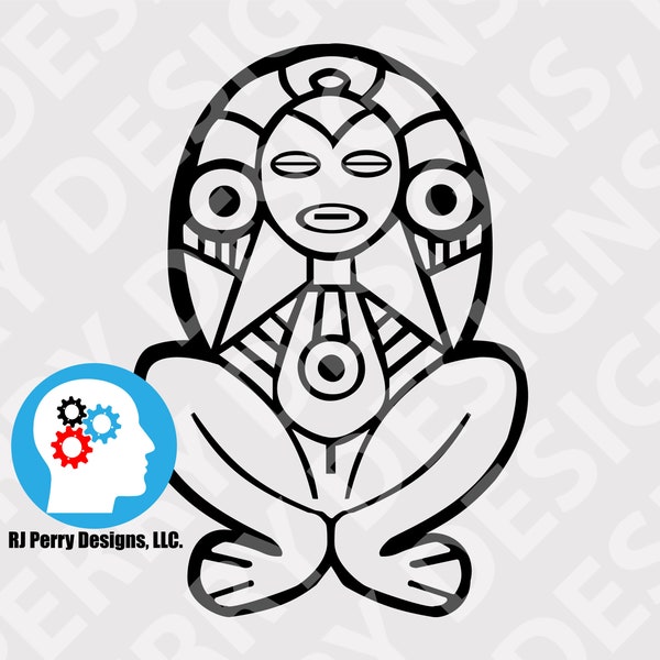 Atabey Petroglyph | Puerto Rican Indigenous Petroglyph| Vinyl Decal | Multi-Color Decal |For Windows, Cars, Trucks, and more!