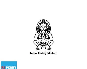 Petroglifo taíno de Atabey SVG: Diseño indígena puertorriqueño (Descarga digital)