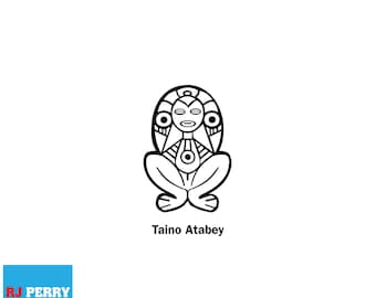 Atabey / Petroglifo indígena puertorriqueño / Boricua / svg / eps / png / ai / Archivos de corte digital