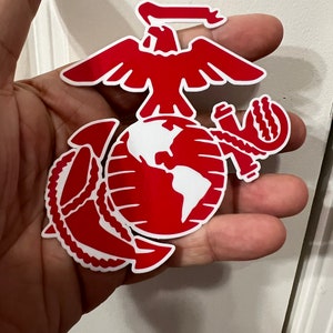 Marines EGA Logo Vinyl Sticker, Eagle Globe Anchor, US Marine Corps ...
