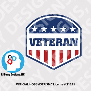 US Armed Forces | Veteran Badge | Vinyl Sticker| Multiple Sizes | Multiple Colors