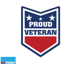 Pegatina de veterano de las Fuerzas Armadas de EE. UU. / Insignia de orgullo (descarga digital, PDF, PNG)