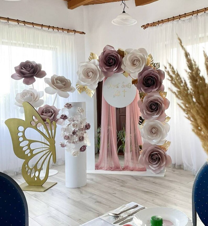 SVG Large Rose Paper Flower Template 20 Svg Rose Template Paper Rose