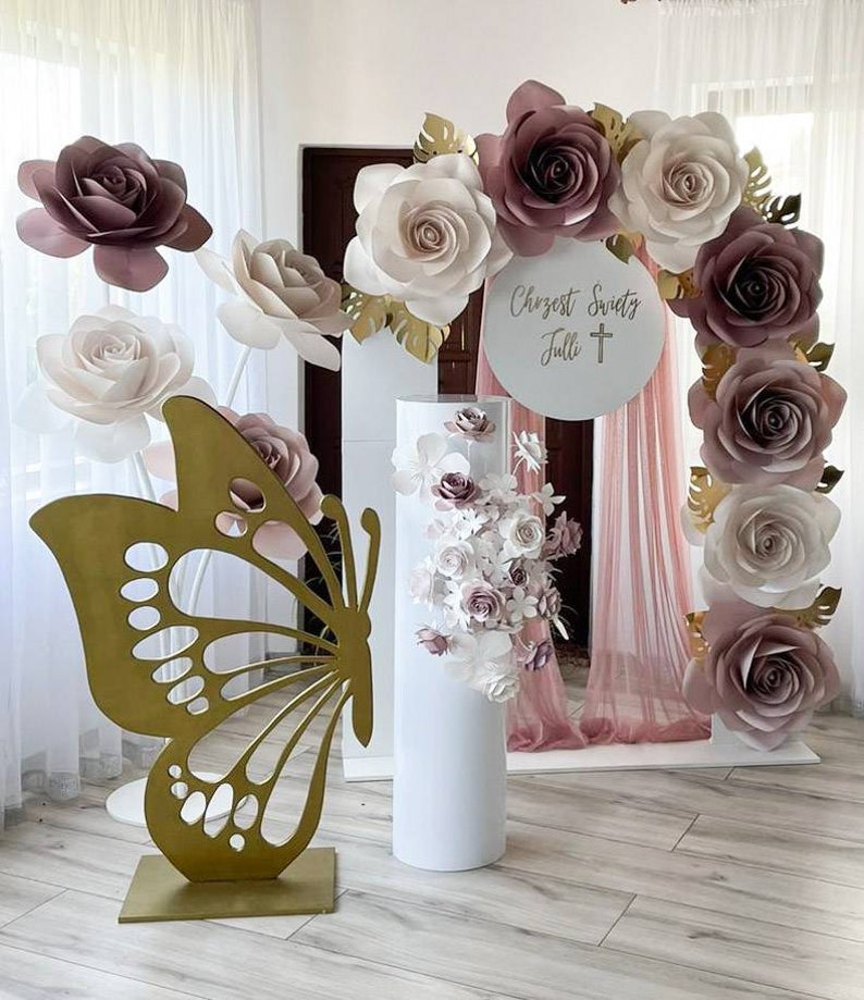 SVG Large Rose Paper Flower Template 20 Svg Rose Template Paper Rose