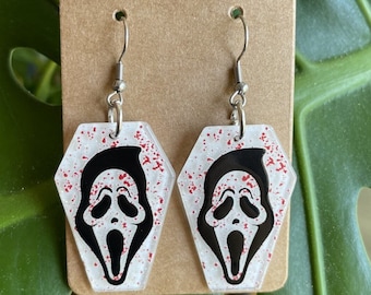 Horror Earrings | Halloween Earrings | Scream Earrings | Michael Myers Earrings