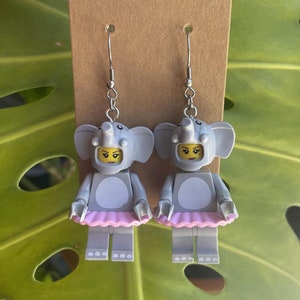 Mini Figure Earrings | Fun Earrings | Block Earrings | Quirky Earrings | Unique Earrings | Funny Earrings | Silly Earrings | Part 2