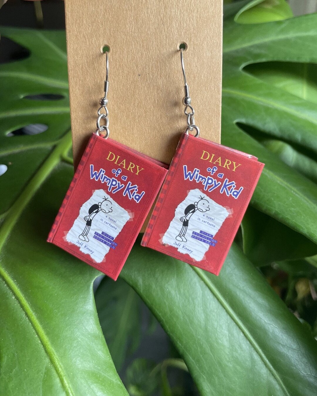 Mini Brand Book Earrings Book Earrings Fun Earrings Quirky Earrings
