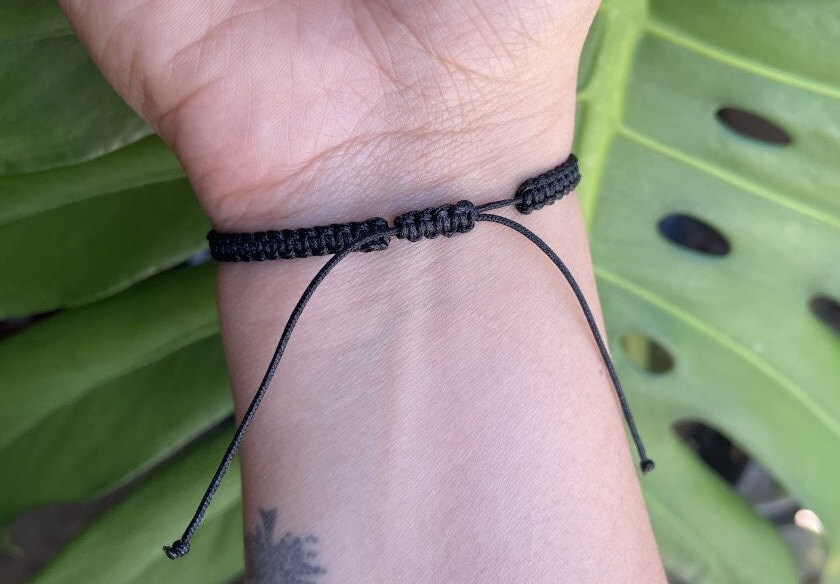 CUSTOM Adjustable Letter Bracelet Letter Friendship Bracelet Etsy