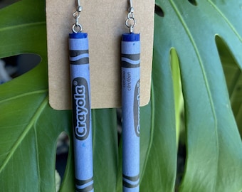 Functional Crayon Earrings | Real Crayon Earrings | Unique Earrings | Fun Earrings | Quirky Earrings | Silly Earrings | Part 2
