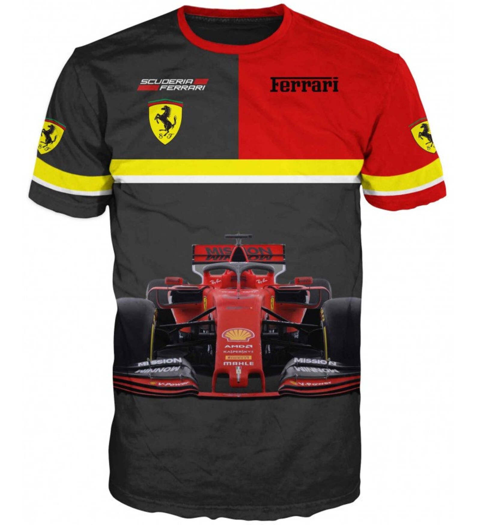 3D Ferrari FORMULA 1 SCUDERIA FERRARI T Shirt | Etsy