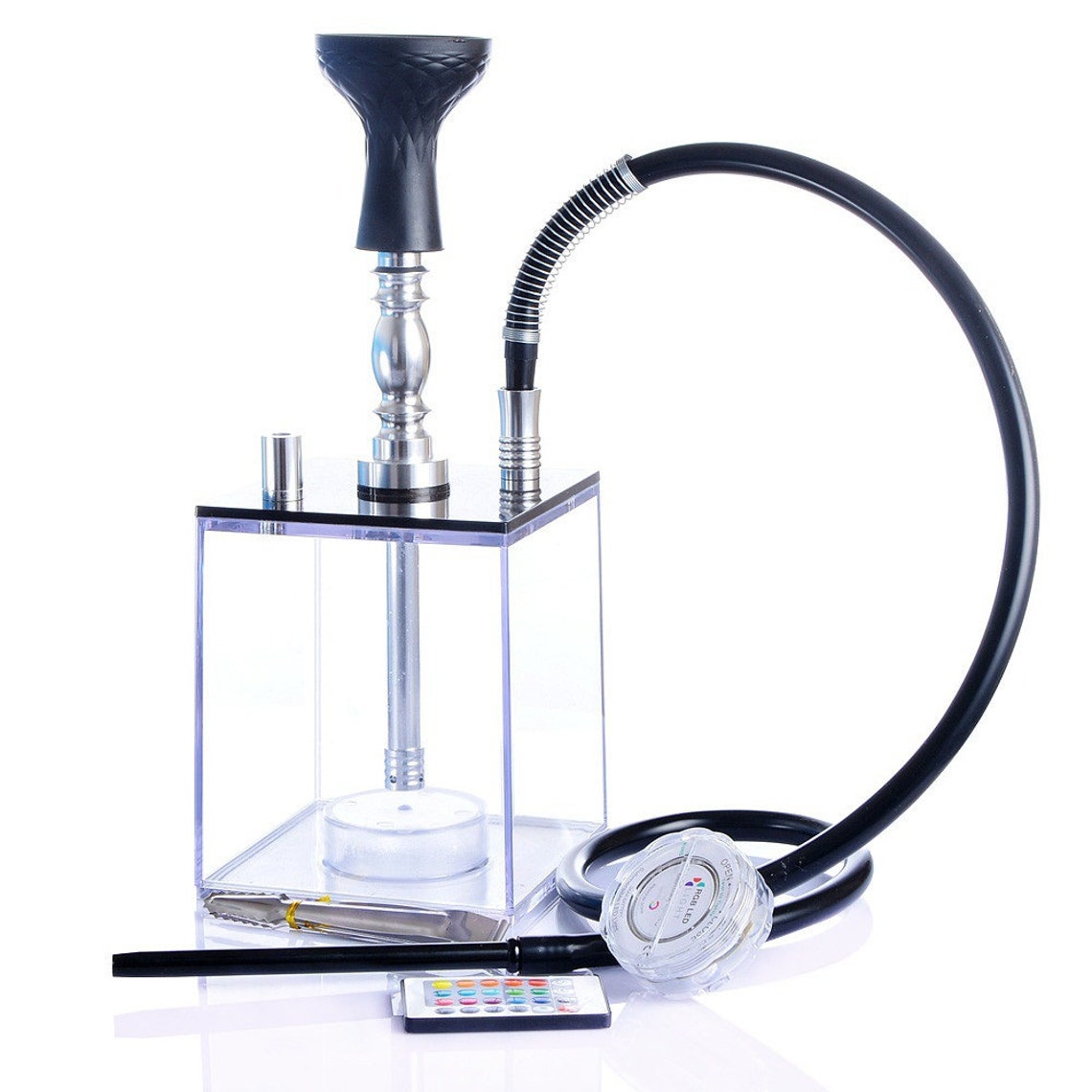 Hookah Set Micro Modern Acrylic Cube Hookah With Silicone Etsy