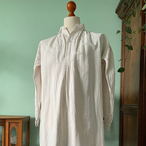 Turn of the century French workwear smock shirt approx. size 37EU/ 14,5UK