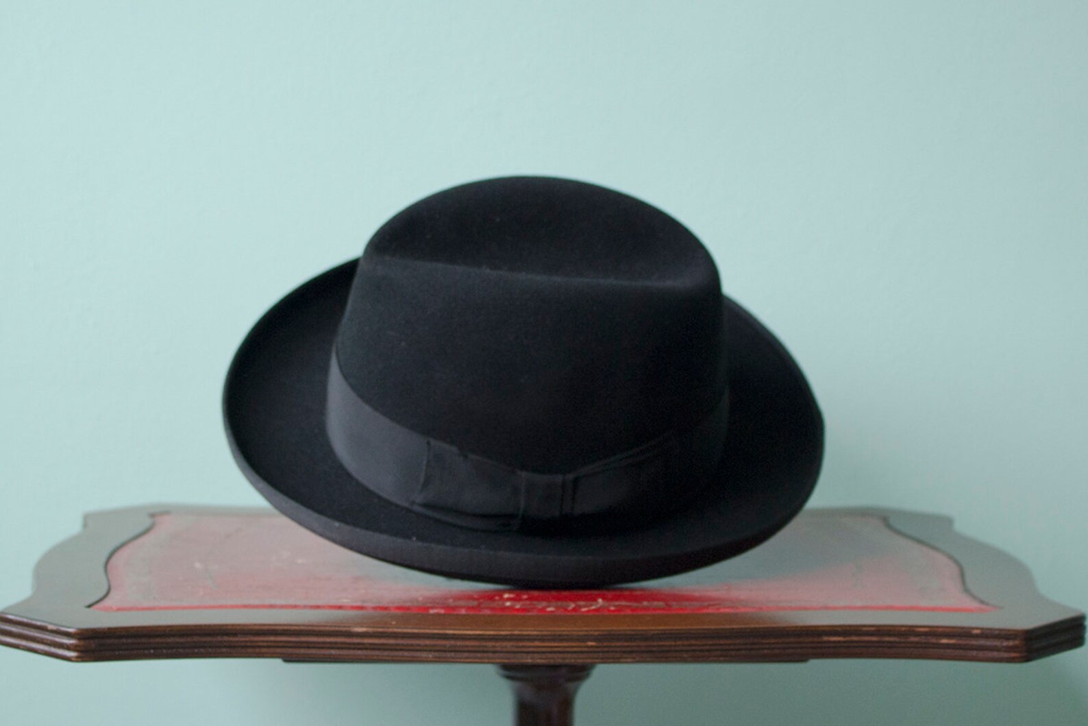 Sweeaau Vintage Wolle Homburg Hut - Panama Western Porkpie Einheitsgröße