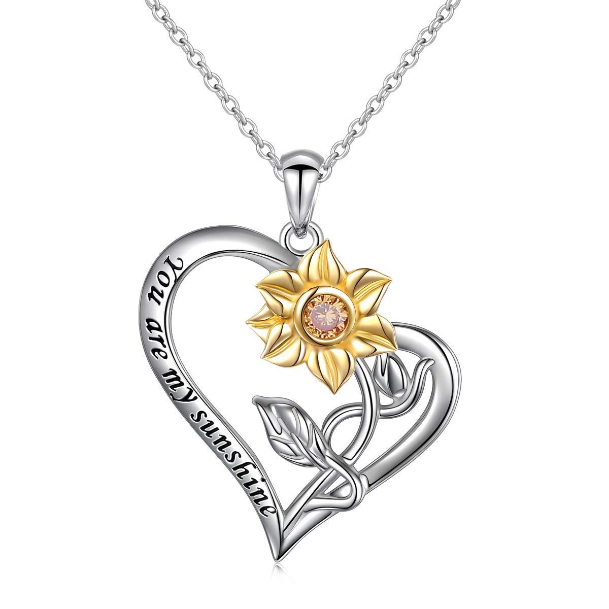 Sunflower Sunshine Sterling Silver Pendant Etsy